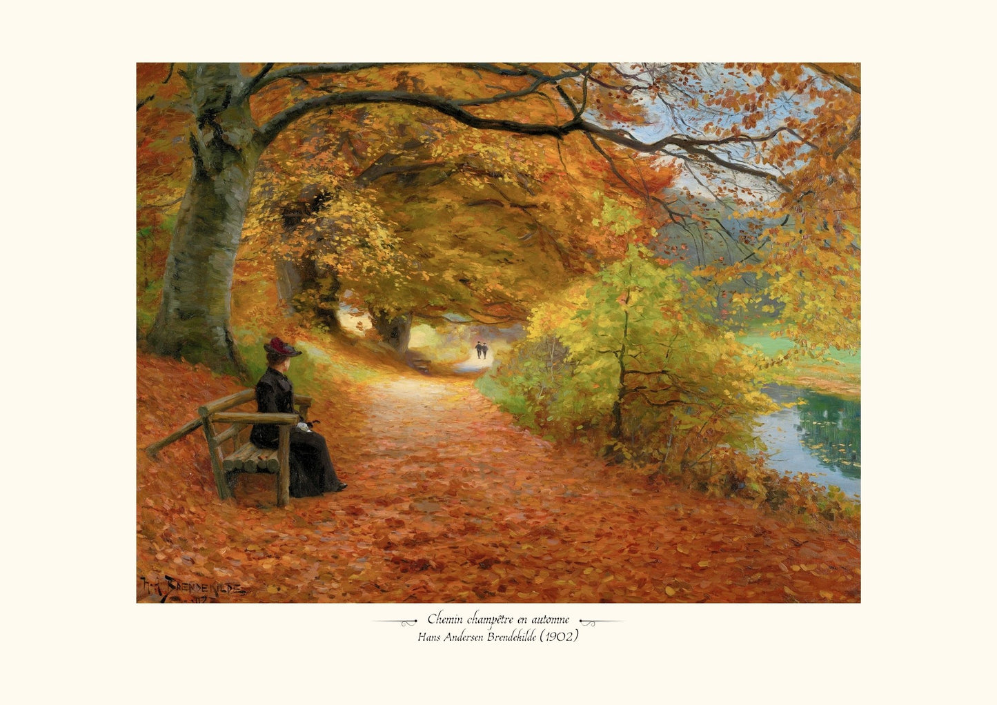 Chemin champêtre en automne