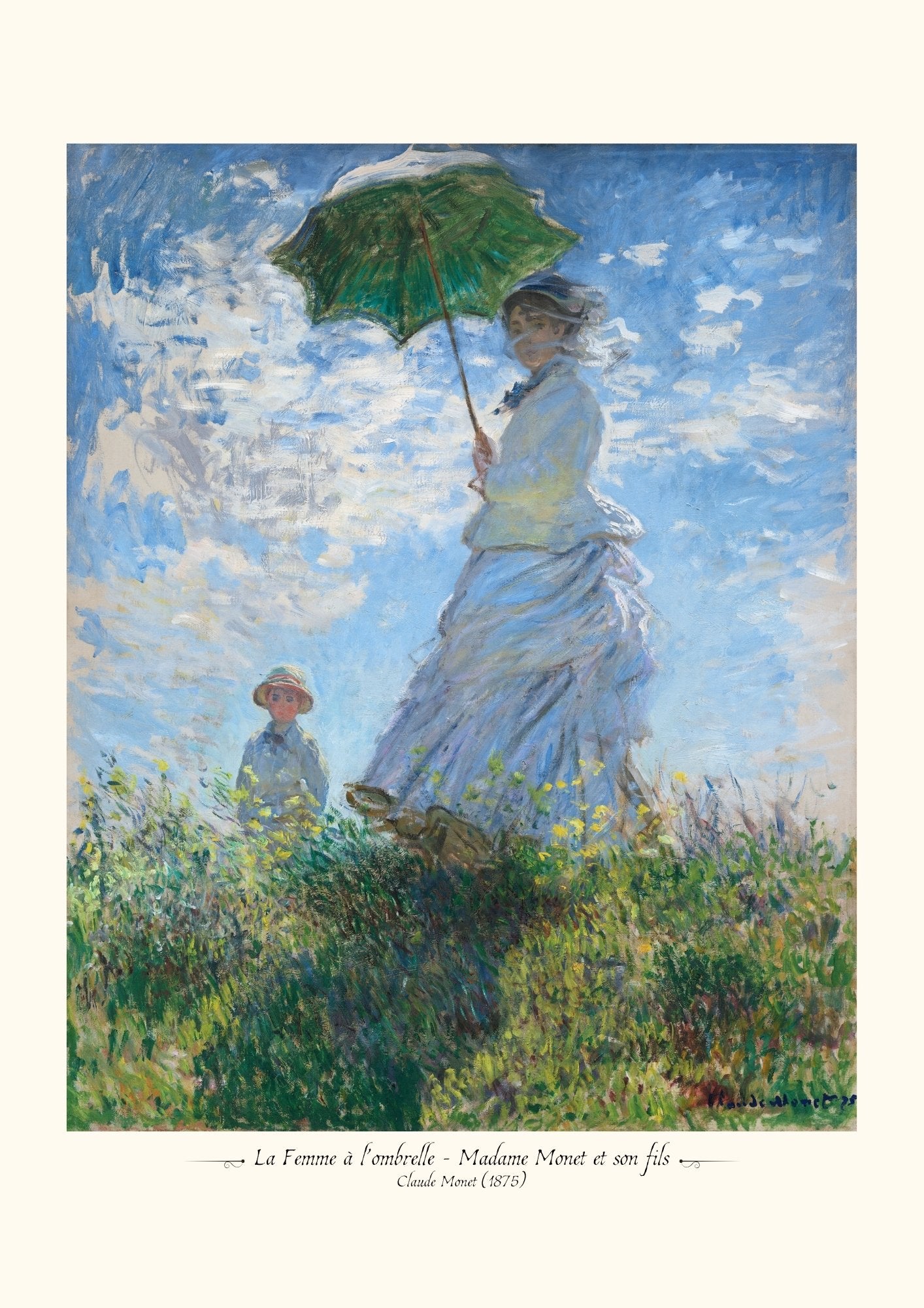 La Femme à l’ombrelle - Madame Monet et son fils