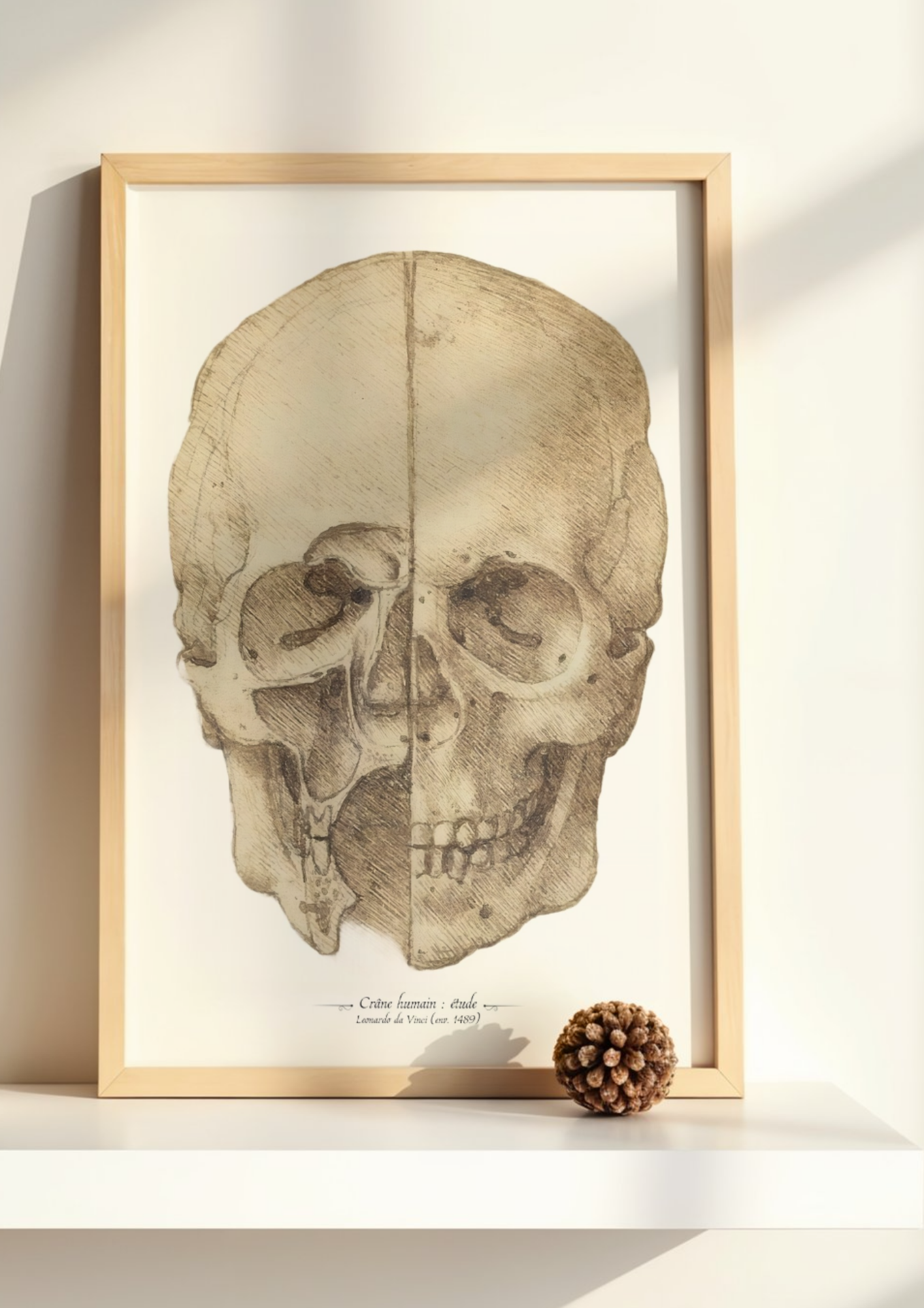 Crâne humain - De Vinci