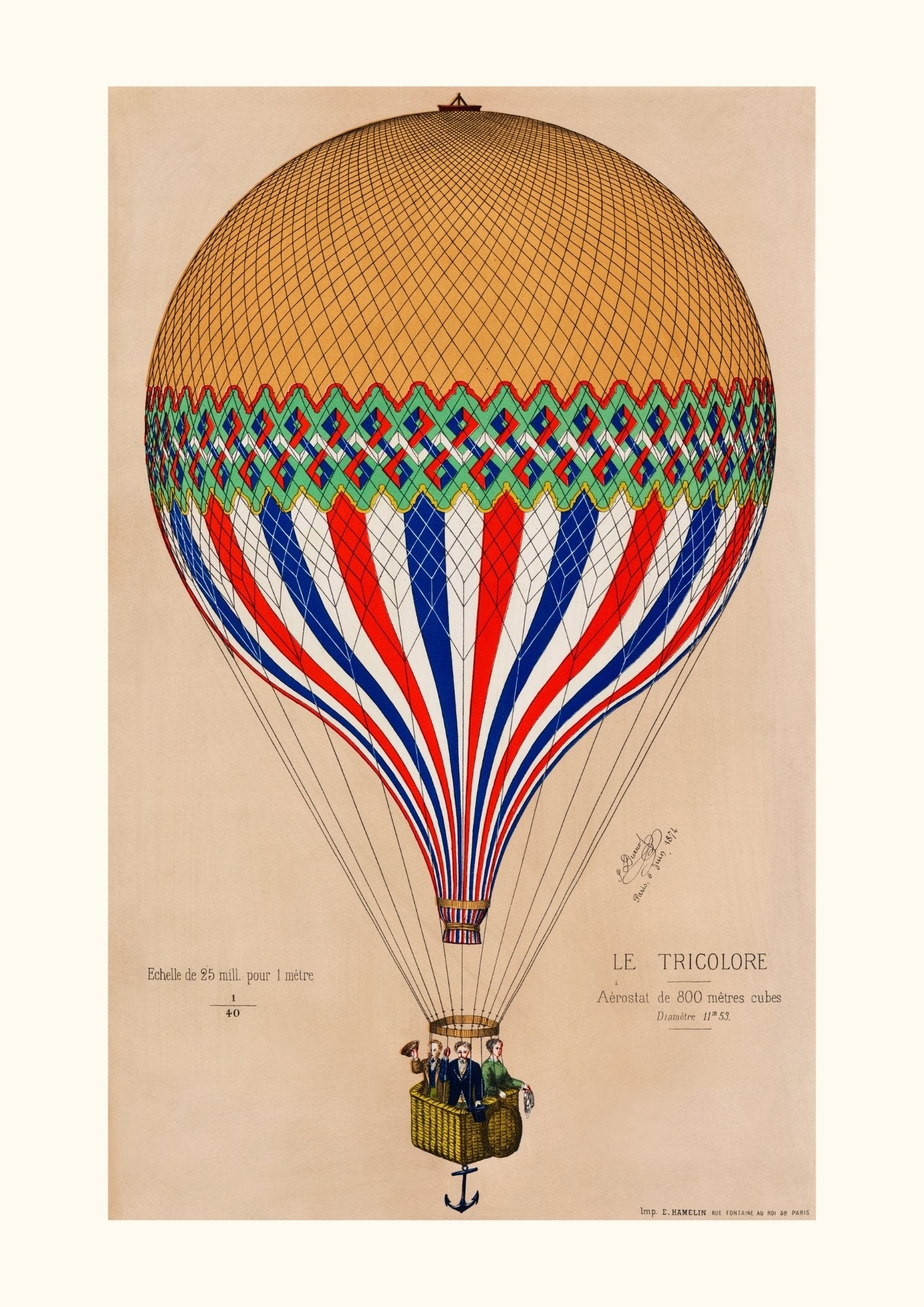 Montgolfière le tricolore