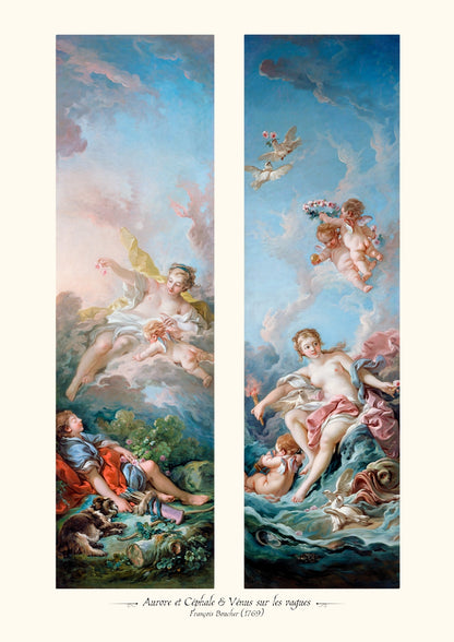 Aurore et Céphale & Vénus sur les vagues