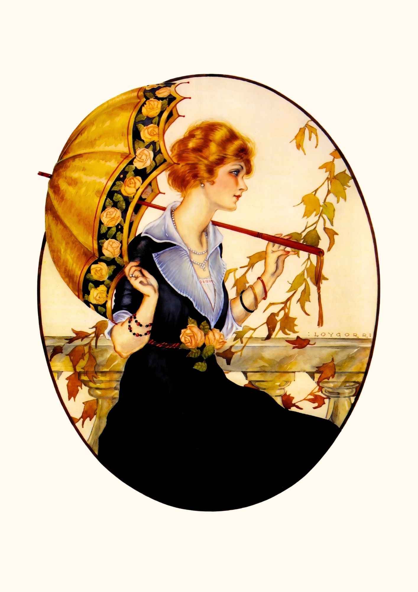 La dame au parapluie