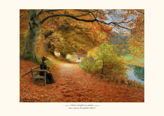 Chemin champêtre en automne