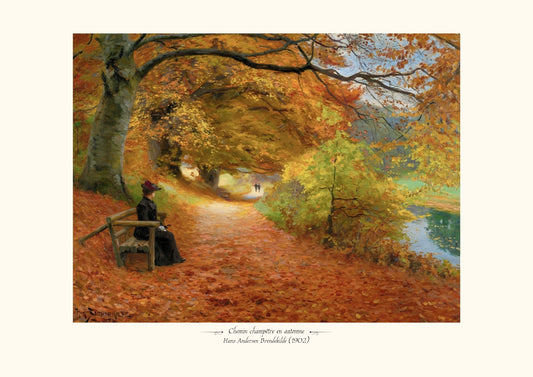 Chemin champêtre en automne