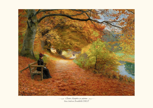 Chemin champêtre en automne