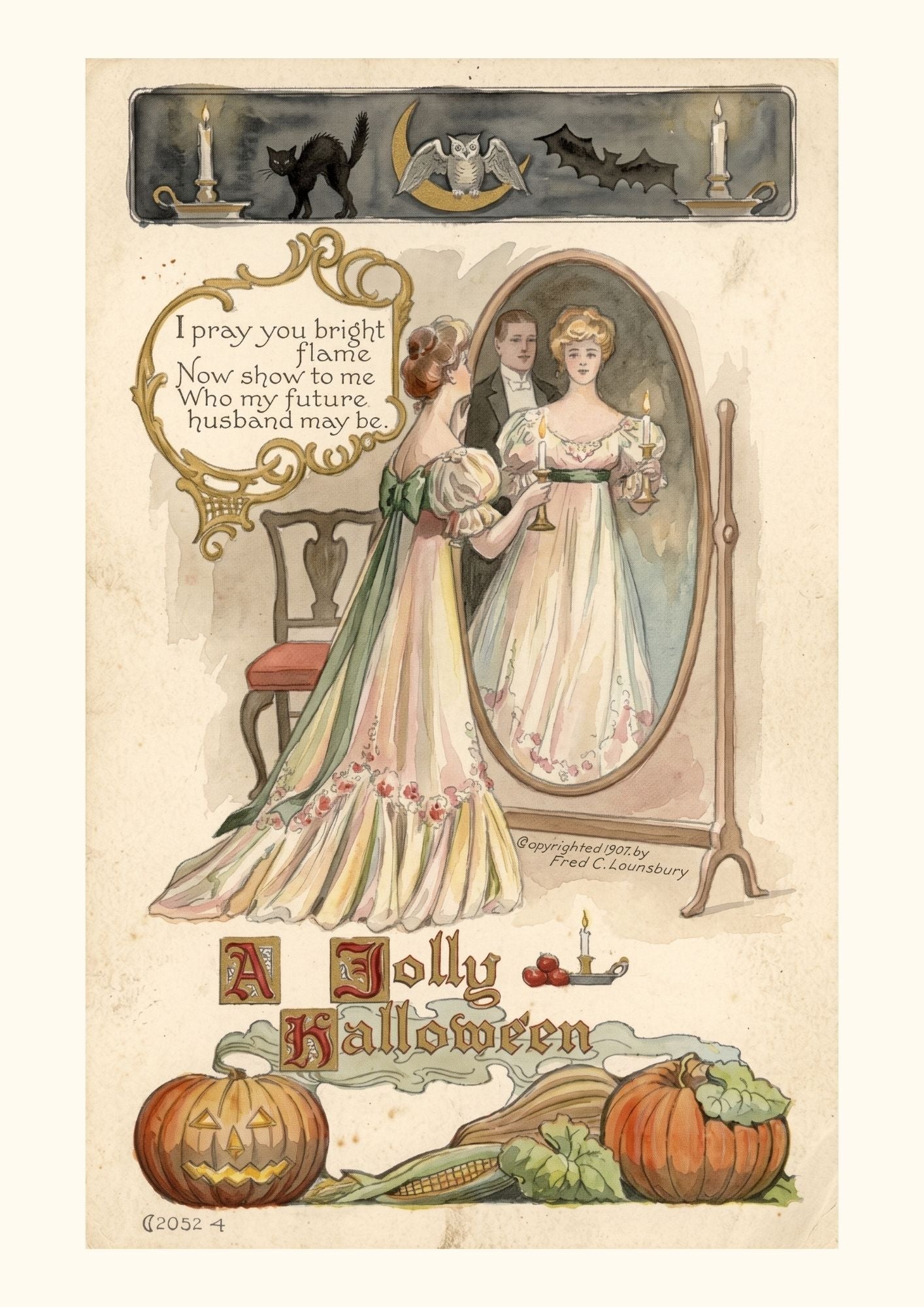 Carte A Jolly Halloween | le miroir à voeux