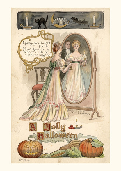 Carte A Jolly Halloween | le miroir à voeux