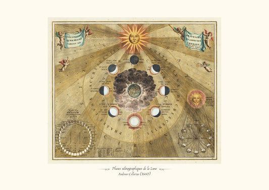 Phases sélénographiques de la Lune