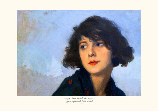 Femme au châle vert